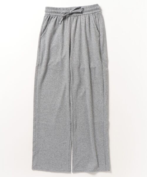 FREE STYLISTS（フリー スタイリスト）の「暖かい起毛素材ワイドパンツ（スウェットパンツ・レディース・グレー/チャコールグレー/ベージュ/ブラック・FREE）」の7枚目の写真