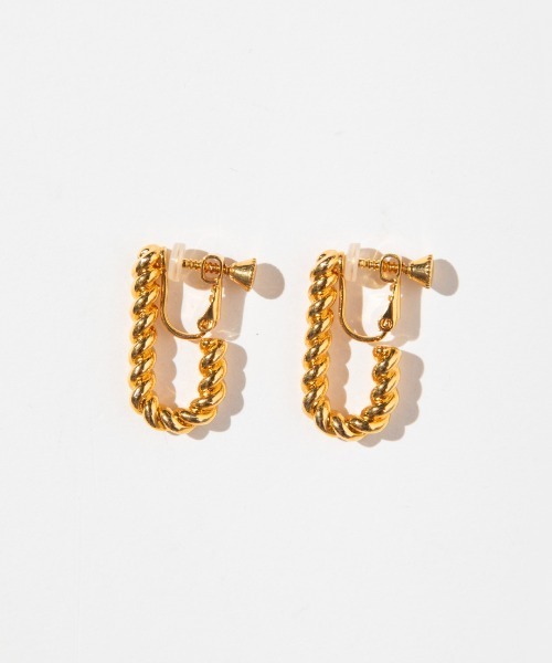 WCJ（ダブルシージェイ）の「ツイストイヤリング（イヤリング・レディース・ゴールド/シルバー・FREE）」の4枚目の写真