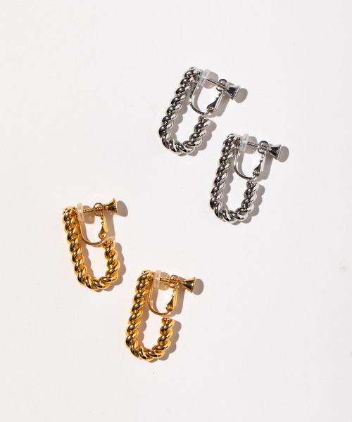 WCJ（ダブルシージェイ）の「ツイストイヤリング（イヤリング・レディース・ゴールド/シルバー・FREE）」の14枚目の写真