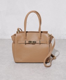 【極美品】AULENTTI ウエストバッグ ターンロック AULENTTI/ターンロックモチーフバッグ（ショルダーバッグ