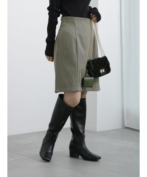 Te chichi（テチチ）の「ハイウエストミニスカート（スカート・レディース・ブラウン/ブラック・M/S）」の5枚目の写真