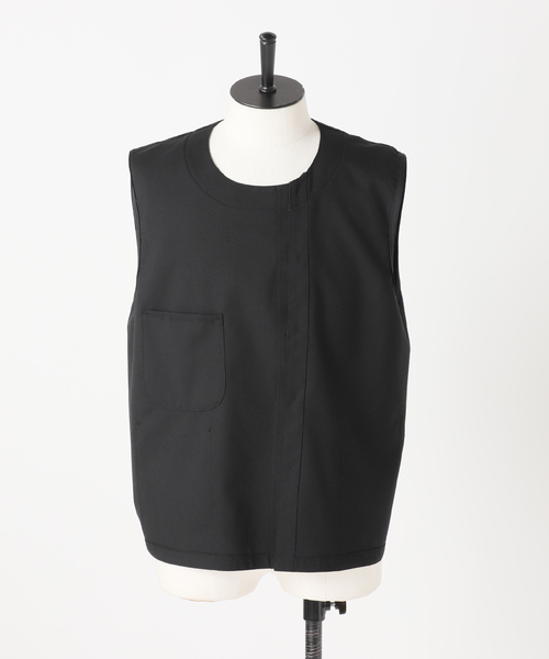 EDIFICE(エディフィス)の「【rue de seine / リュ ドゥ セーヌ】フレンチワークベスト(ベスト・メンズ・ベージュ/ブラック・40/38/36)」の21枚目の写真