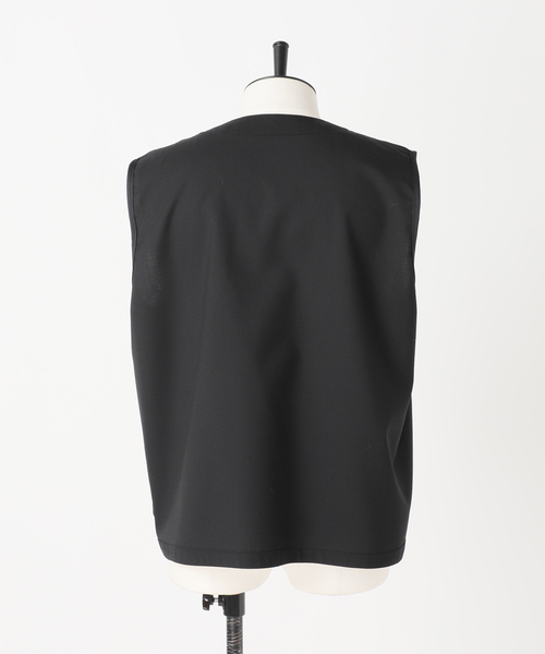 EDIFICE(エディフィス)の「【rue de seine / リュ ドゥ セーヌ】フレンチワークベスト(ベスト・メンズ・ベージュ/ブラック・40/38/36)」の22枚目の写真