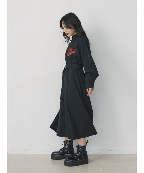 jouetie（ジュエティ）の「フラワーチャイナワンピース（ワンピース・レディース・ブラック/グレー/ピンク・MEDIUM）」の20枚目の写真