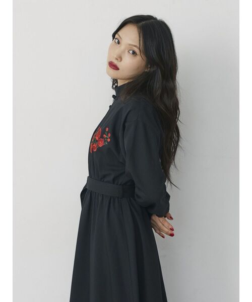 jouetie（ジュエティ）の「フラワーチャイナワンピース（ワンピース・レディース・ブラック/グレー/ピンク・MEDIUM）」の22枚目の写真