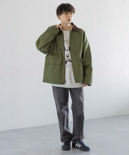 RAGEBLUE（レイジブルー）の「ルーズフィット/フラワー刺繍ワイドストレートデニムパンツ（デニムパンツ・メンズ・グレー/ブルー・SMALL/MEDIUM/LARGE）」の16枚目の写真