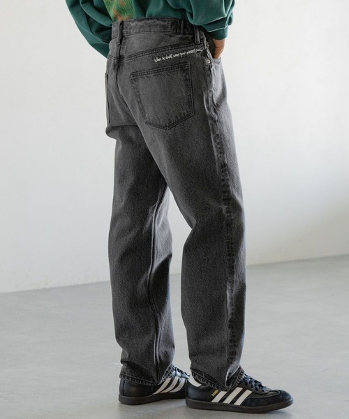 RAGEBLUE（レイジブルー）の「ルーズフィット/フラワー刺繍ワイド