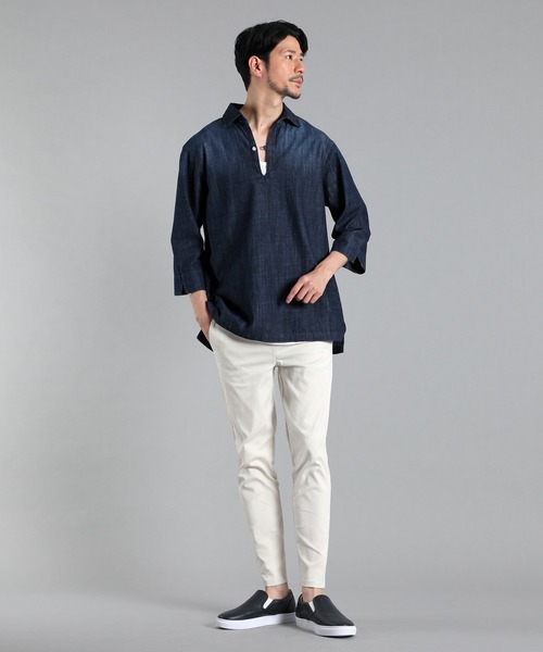 LANVIN en Bleu（ランバンオンブルー）の「7分袖 デニム