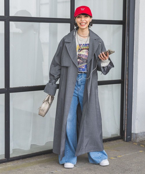 PAGEBOY(ページボーイ)の「リメイクライクショートスウェット(スウェット・レディース・ブラック/スカイブルー/オートミール・FREE)」の12枚目の写真