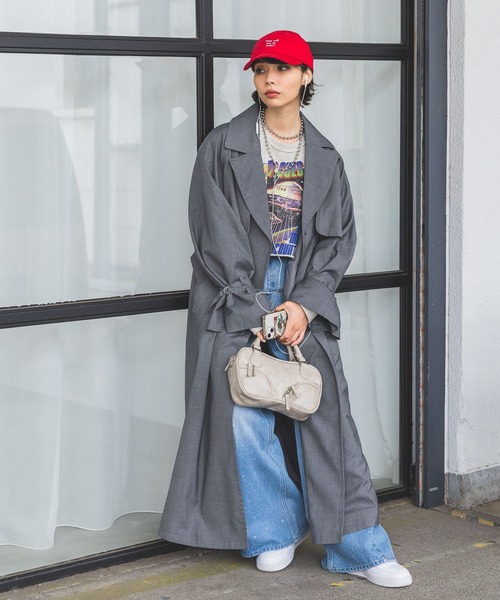 PAGEBOY(ページボーイ)の「リメイクライクショートスウェット(スウェット・レディース・ブラック/スカイブルー/オートミール・FREE)」の13枚目の写真