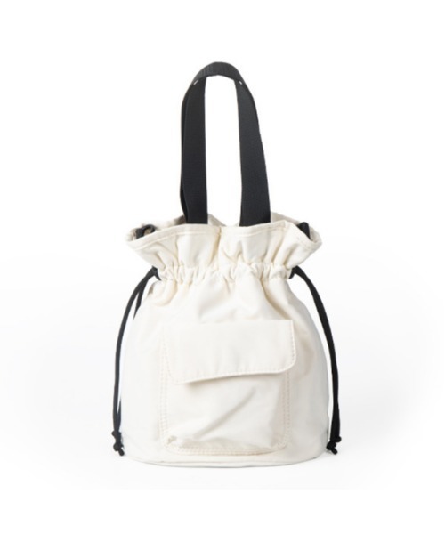 MAISON mou(メゾンムー)の「【recomend selection/セレクト】シャーリングショルダーバッグ(ショルダーバッグ・レディース・ネイビー/オフホワイト/カーキ/ブラック・FREE)」の2枚目の写真