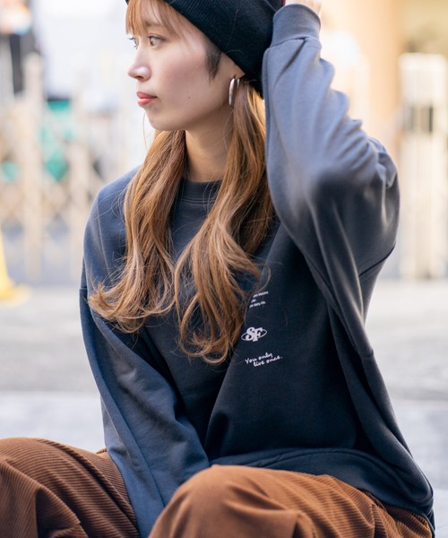 UNIIT（ユニット）の「バックプリントBIGクルー（スウェット・メンズ・ブルー系その他2/ホワイト系その他2/グレー系その他/グレー系その他2・MEDIUM/LARGE）」の6枚目の写真
