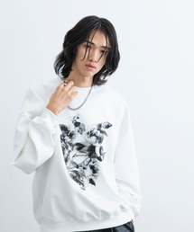 JUNRED | フラワーレイヤードワイドプルオーバー(Tシャツ/カットソー)