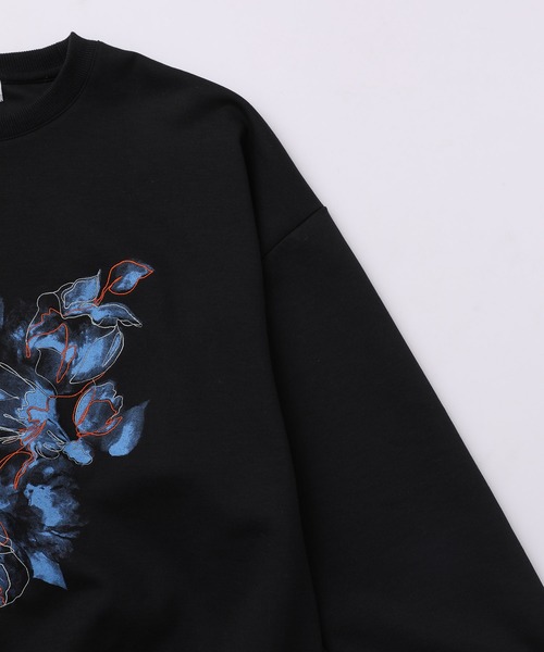 JUNRED(ジュンレッド)の「フラワーレイヤードワイドプルオーバー(Tシャツ/カットソー・メンズ・ホワイト/ブラック・L/M/S)」の14枚目の写真