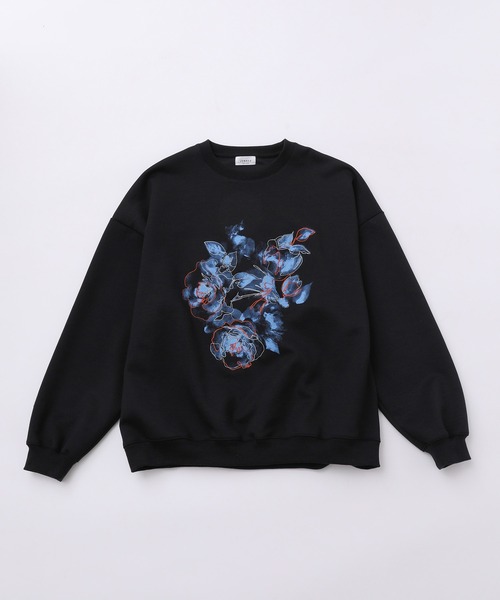 JUNRED(ジュンレッド)の「フラワーレイヤードワイドプルオーバー(Tシャツ/カットソー・メンズ・ホワイト/ブラック・L/M/S)」の16枚目の写真