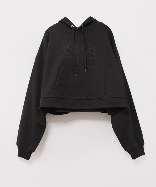 RNA（アールエヌエー）の「M2198 ショートフーディー（パーカー・レディース・ブラック/ホワイト/ライム・MEDIUM）」の13枚目の写真