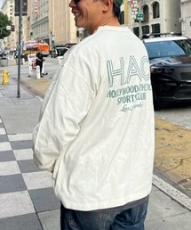 【Hollywood athletic co】バックプリントロングTシャツ