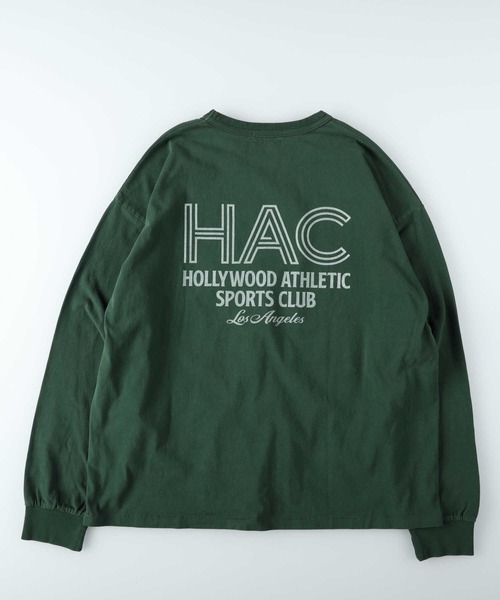 Right-on（ライトオン）の「【Hollywood athletic co】バックプリントロングTシャツ（Tシャツ/カットソー・メンズ・ホワイト/グリーン・XL/L/M）」の7枚目の写真