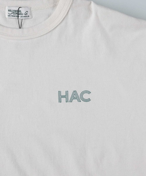 Right-on（ライトオン）の「【Hollywood athletic co】バックプリントロングTシャツ（Tシャツ/カットソー・メンズ・ホワイト/グリーン・XL/L/M）」の5枚目の写真