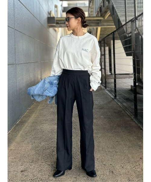 Right-on（ライトオン）の「【Hollywood athletic co】バックプリントロングTシャツ（Tシャツ/カットソー・メンズ・ホワイト/グリーン・XL/L/M）」の14枚目の写真