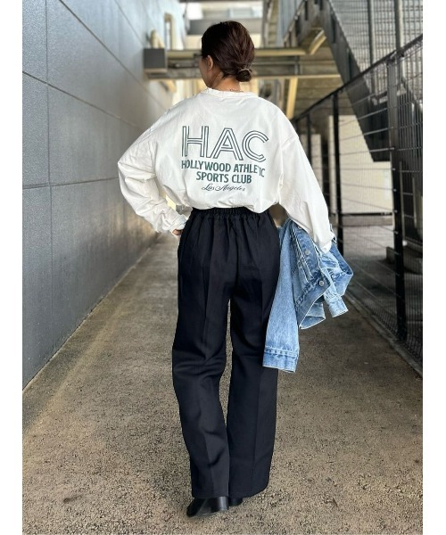 Right-on（ライトオン）の「【Hollywood athletic co】バックプリントロングTシャツ（Tシャツ/カットソー・メンズ・ホワイト/グリーン・XL/L/M）」の15枚目の写真