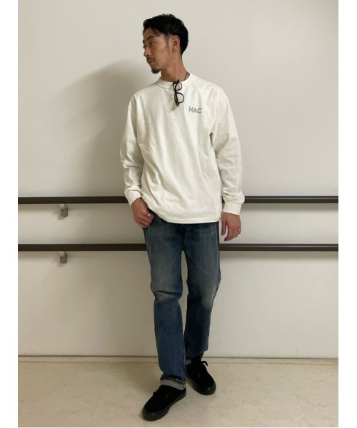 Right-on（ライトオン）の「【Hollywood athletic co】バックプリントロングTシャツ（Tシャツ/カットソー・メンズ・ホワイト/グリーン・XL/L/M）」の17枚目の写真