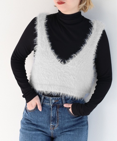 人気商品　OHOTORO ニットビスチェ OHOTORO - OHOTORO ビスチェ Mixed Tube Knit の通販 by ☺︎'s