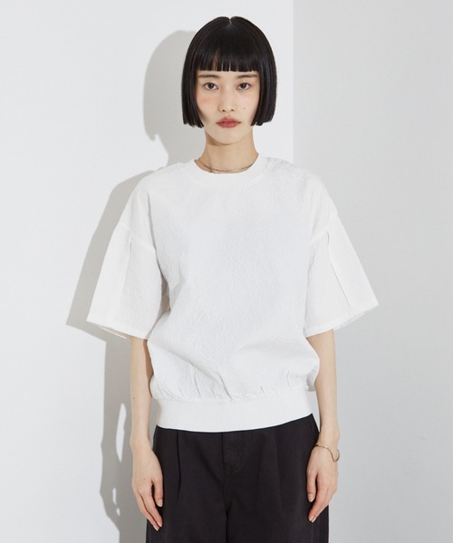 NOMINE（ノミネ）の「シワ加工 リンクル Tシャツ（Tシャツ/カットソー・レディース・ホワイト/ブルー/ブラック/ブラウン/セージグリーン/ブラック系その他・フリー）」の15枚目の写真