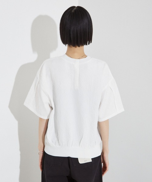 NOMINE（ノミネ）の「シワ加工 リンクル Tシャツ（Tシャツ/カットソー・レディース・ホワイト/ブルー/ブラック/ブラウン/セージグリーン/ブラック系その他・フリー）」の17枚目の写真