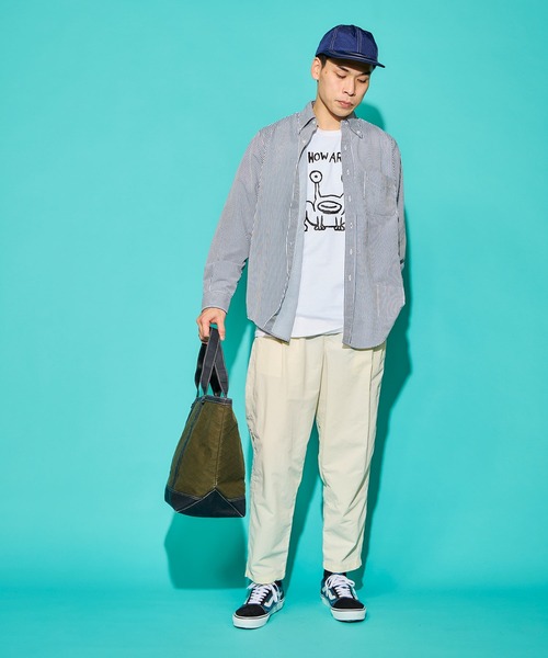 BURLAP OUTFITTER（バーラップアウトフィッター）の「GENERAL B.D. SHIRT PRINTED / ジェネラル ボタンダウン シャツ（シャツ/ブラウス・メンズ・チャコールグレー/ブルー・LARGE/MEDIUM/X-LARGE/SMALL）」の7枚目の写真