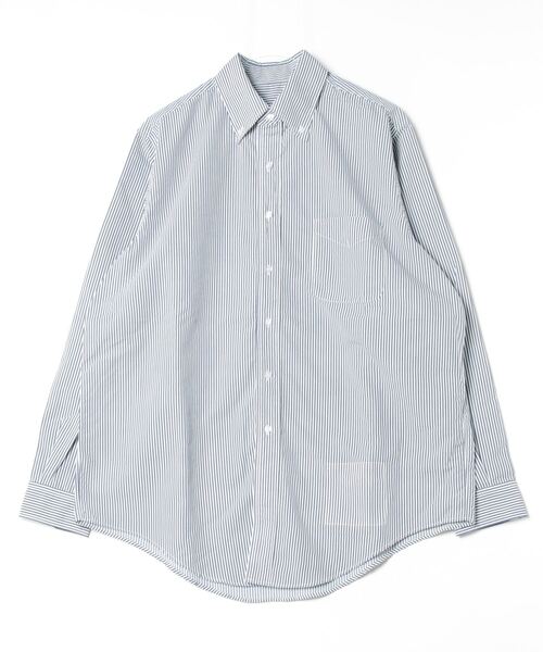 BURLAP OUTFITTER（バーラップアウトフィッター）の「GENERAL B.D. SHIRT PRINTED / ジェネラル ボタンダウン シャツ（シャツ/ブラウス・メンズ・チャコールグレー/ブルー・LARGE/MEDIUM/X-LARGE/SMALL）」の10枚目の写真