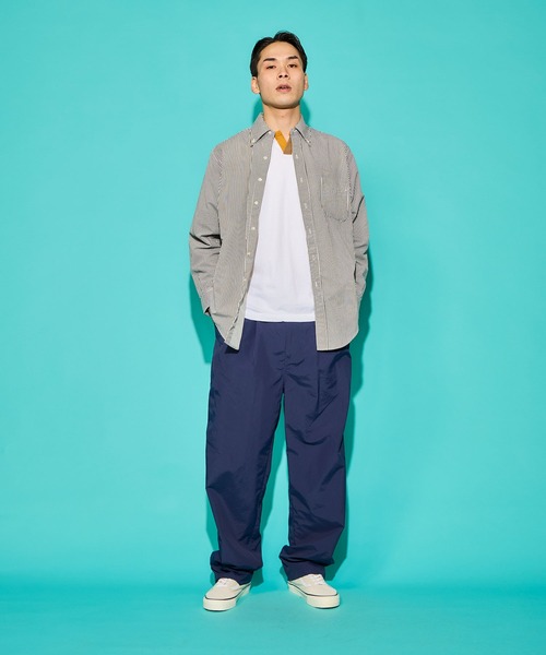 BURLAP OUTFITTER（バーラップアウトフィッター）の「GENERAL B.D. SHIRT PRINTED / ジェネラル ボタンダウン シャツ（シャツ/ブラウス・メンズ・チャコールグレー/ブルー・LARGE/MEDIUM/X-LARGE/SMALL）」の4枚目の写真
