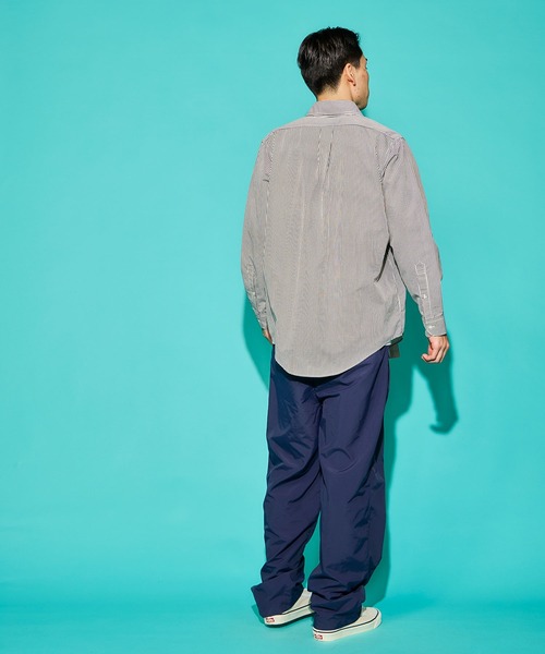 BURLAP OUTFITTER（バーラップアウトフィッター）の「GENERAL B.D. SHIRT PRINTED / ジェネラル ボタンダウン シャツ（シャツ/ブラウス・メンズ・チャコールグレー/ブルー・LARGE/MEDIUM/X-LARGE/SMALL）」の6枚目の写真