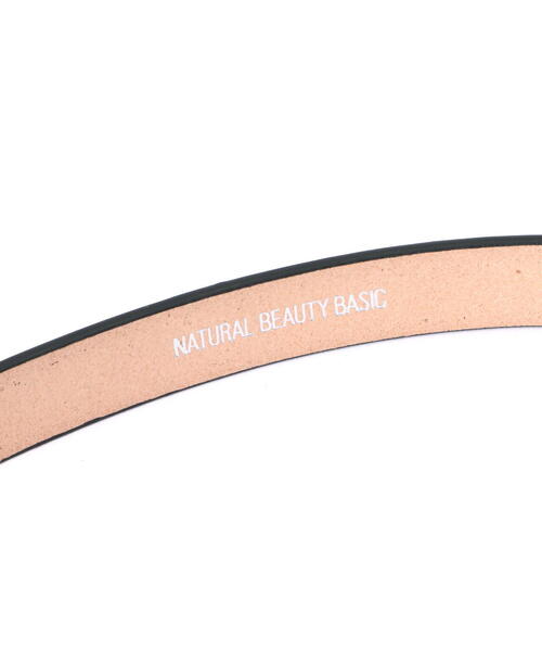 NATURAL BEAUTY BASIC(ナチュラルビューティーベーシック)の「◇メタルバックルギボシベルト(ベルト・レディース・ブラック/グレー・FREE)」の6枚目の写真