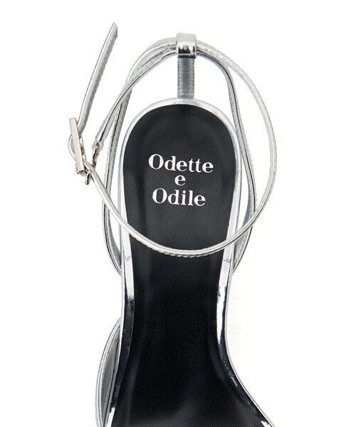 ODETTE E ODILE（オデットエオディール）の「【WEB限定】ポインテッドアシンメトリーウェッジ サンダル60●（サンダル・レディース・シルバー/ホワイト/ブラック・22cm/22.5cm/23cm/23.5cm/24cm/24.5cm）」の9枚目の写真