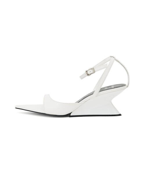 ODETTE E ODILE（オデットエオディール）の「【WEB限定】ポインテッドアシンメトリーウェッジ サンダル60●（サンダル・レディース・シルバー/ホワイト/ブラック・22cm/22.5cm/23cm/23.5cm/24cm/24.5cm）」の12枚目の写真