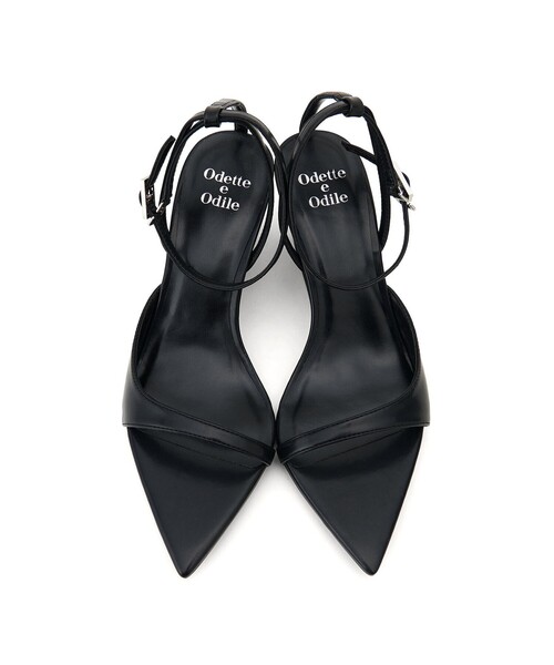 ODETTE E ODILE（オデットエオディール）の「【WEB限定】ポインテッドアシンメトリーウェッジ サンダル60●（サンダル・レディース・シルバー/ホワイト/ブラック・22cm/22.5cm/23cm/23.5cm/24cm/24.5cm）」の15枚目の写真