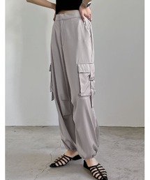 Re:EDIT | [2024SS COLLECTION][低身長サイズ有]サイドラインサテンカーゴパンツ(その他パンツ)