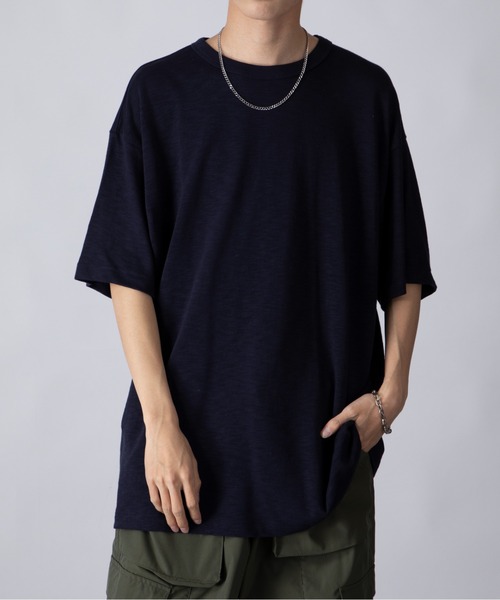 United Athle(ユナイテッドアスレ)の「【United Athle】7.5オンス スラブ スーパーマグナムウェイト ヘビーウェイト Tシャツ 半袖 無地 極厚手 ※4747(Tシャツ/カットソー・メンズ・ネイビー/ブラック/オフホワイト・L/XL/M)」の7枚目の写真
