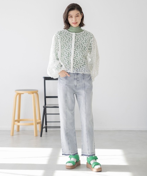 niko and...（ニコアンド）の「オリジナルパテッドサンダル（サンダル・レディース・キャメル/グリーン・SMALL/LARGE/MEDIUM）」の4枚目の写真