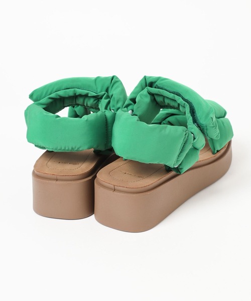 niko and...（ニコアンド）の「オリジナルパテッドサンダル（サンダル・レディース・キャメル/グリーン・SMALL/LARGE/MEDIUM）」の9枚目の写真