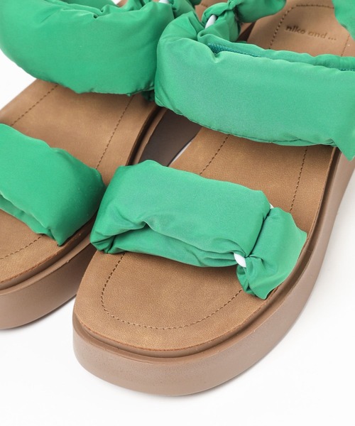 niko and...（ニコアンド）の「オリジナルパテッドサンダル（サンダル・レディース・キャメル/グリーン・SMALL/LARGE/MEDIUM）」の12枚目の写真