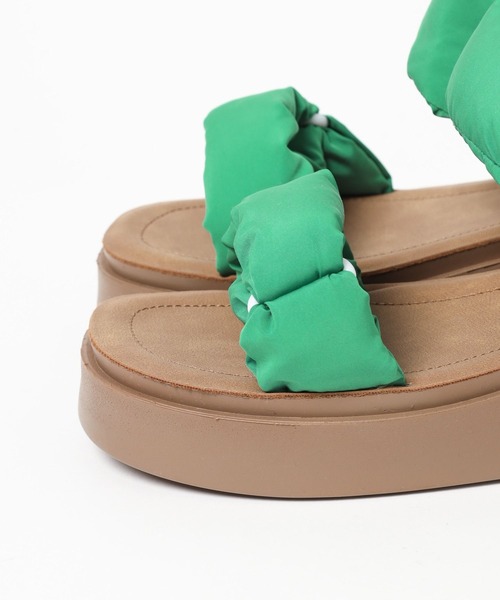 niko and...（ニコアンド）の「オリジナルパテッドサンダル（サンダル・レディース・キャメル/グリーン・SMALL/LARGE/MEDIUM）」の13枚目の写真