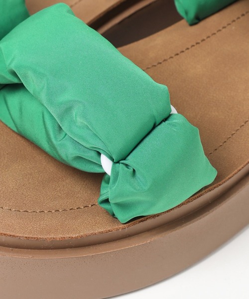 niko and...（ニコアンド）の「オリジナルパテッドサンダル（サンダル・レディース・キャメル/グリーン・SMALL/LARGE/MEDIUM）」の14枚目の写真