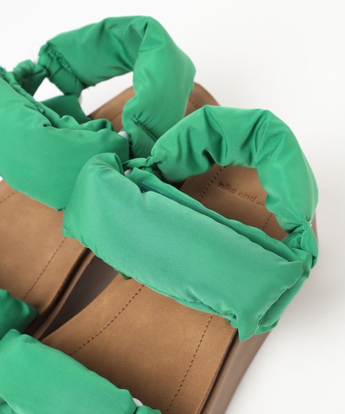 niko and...（ニコアンド）の「オリジナルパテッドサンダル（サンダル・レディース・キャメル/グリーン・SMALL/LARGE/MEDIUM）」の15枚目の写真