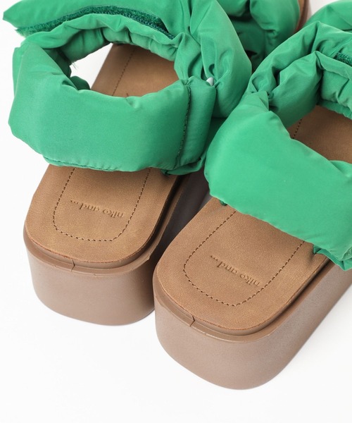 niko and...（ニコアンド）の「オリジナルパテッドサンダル（サンダル・レディース・キャメル/グリーン・SMALL/LARGE/MEDIUM）」の18枚目の写真