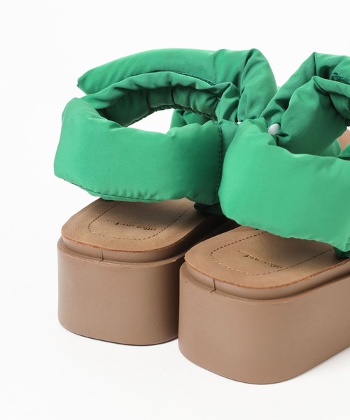 niko and...（ニコアンド）の「オリジナルパテッドサンダル（サンダル・レディース・キャメル/グリーン・SMALL/LARGE/MEDIUM）」の19枚目の写真