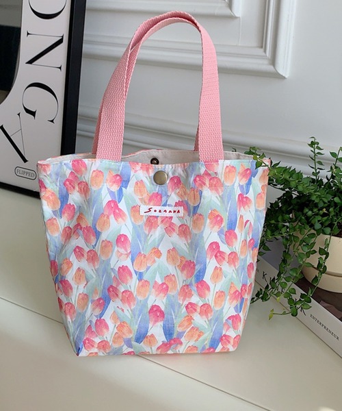 TONE SELECT GOODS(トーンセレクトグッズ)の「LESRIRE/お花ミニトートバッグ(トートバッグ・レディース・C/D/E/F/A/H/J/K/L/M/B/G/I・FREE)」の8枚目の写真