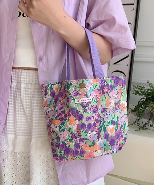 TONE SELECT GOODS(トーンセレクトグッズ)の「LESRIRE/お花ミニトートバッグ(トートバッグ・レディース・C/D/E/F/A/H/J/K/L/M/B/G/I・FREE)」の14枚目の写真