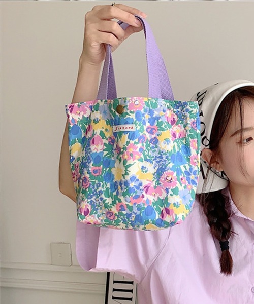 TONE SELECT GOODS(トーンセレクトグッズ)の「LESRIRE/お花ミニトートバッグ(トートバッグ・レディース・C/D/E/F/A/H/J/K/L/M/B/G/I・FREE)」の16枚目の写真